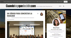 Desktop Screenshot of cuandohayquedecidir.com